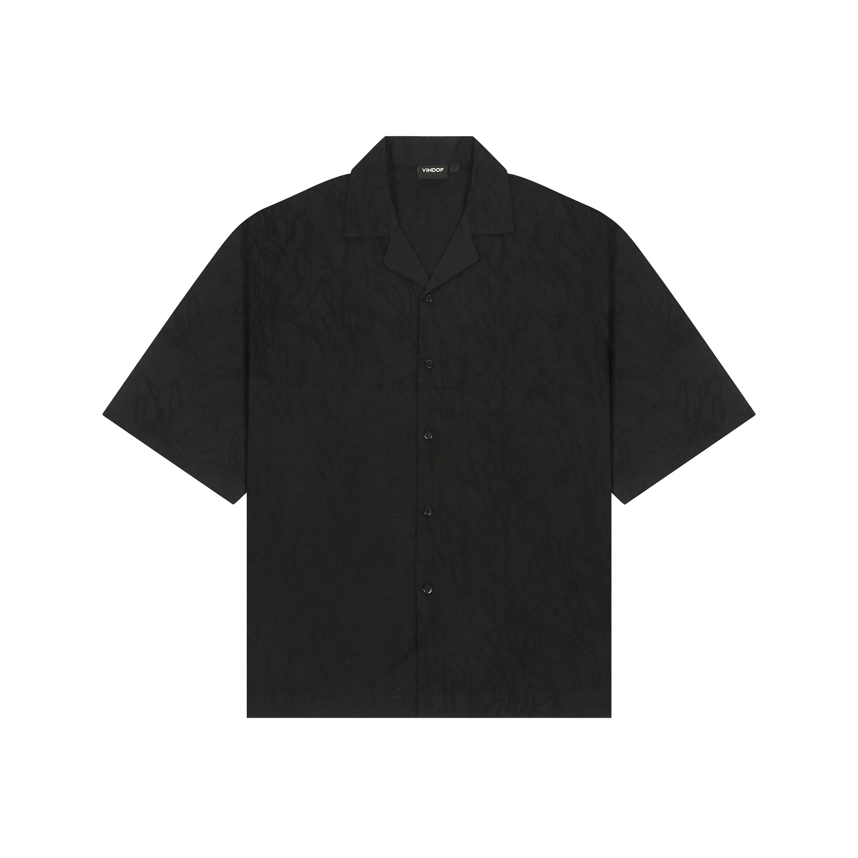 NOIR BLOOM CUBAN SHIRT