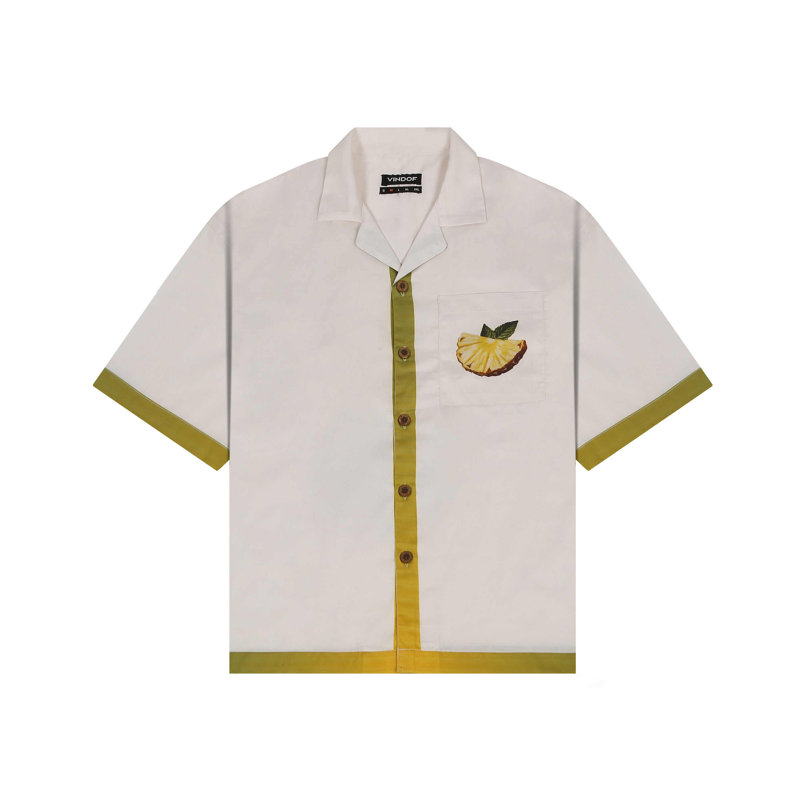 GREEN TROPICS PRINTED SHIRT