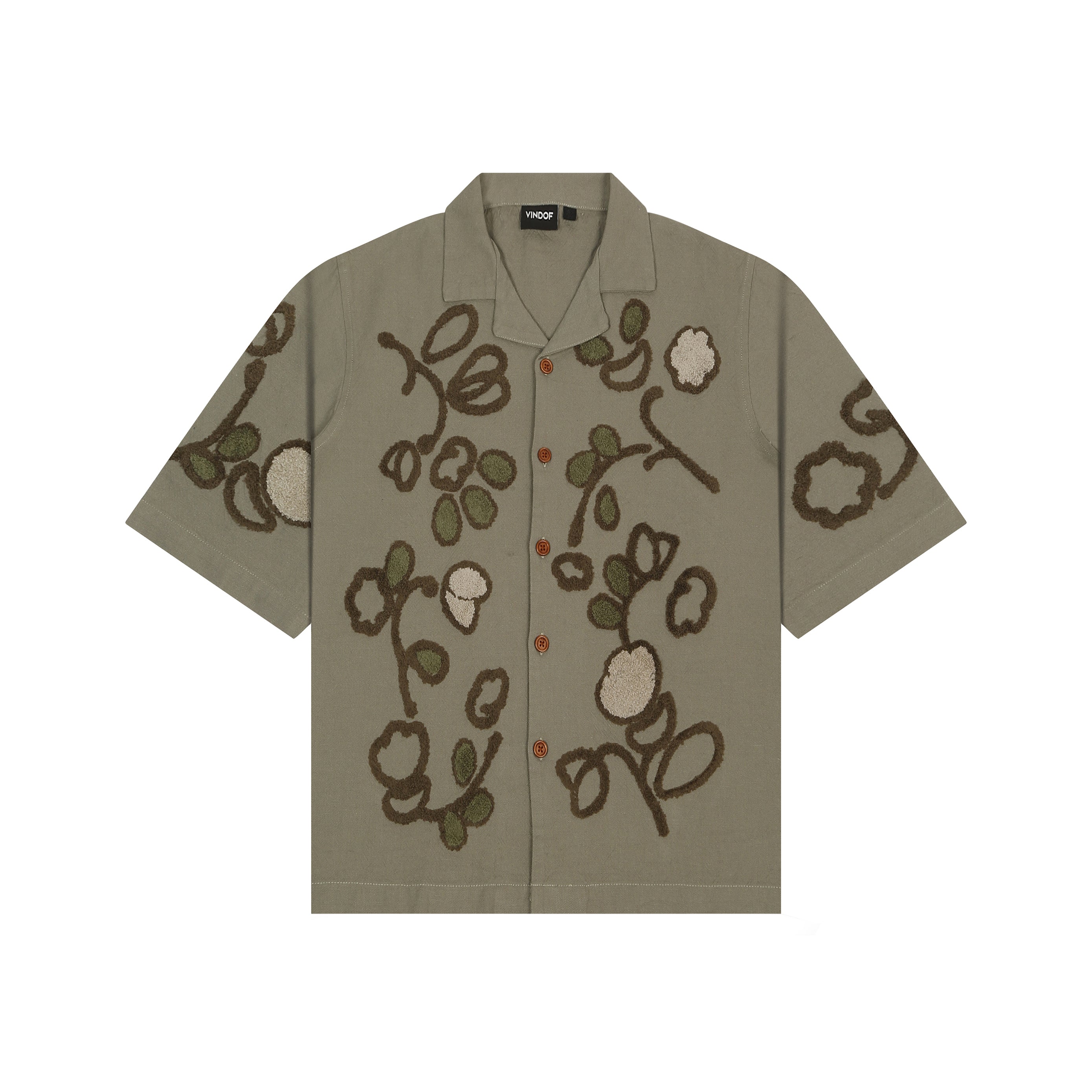 JUTE BLOOM EMBROIDERY SHIRT