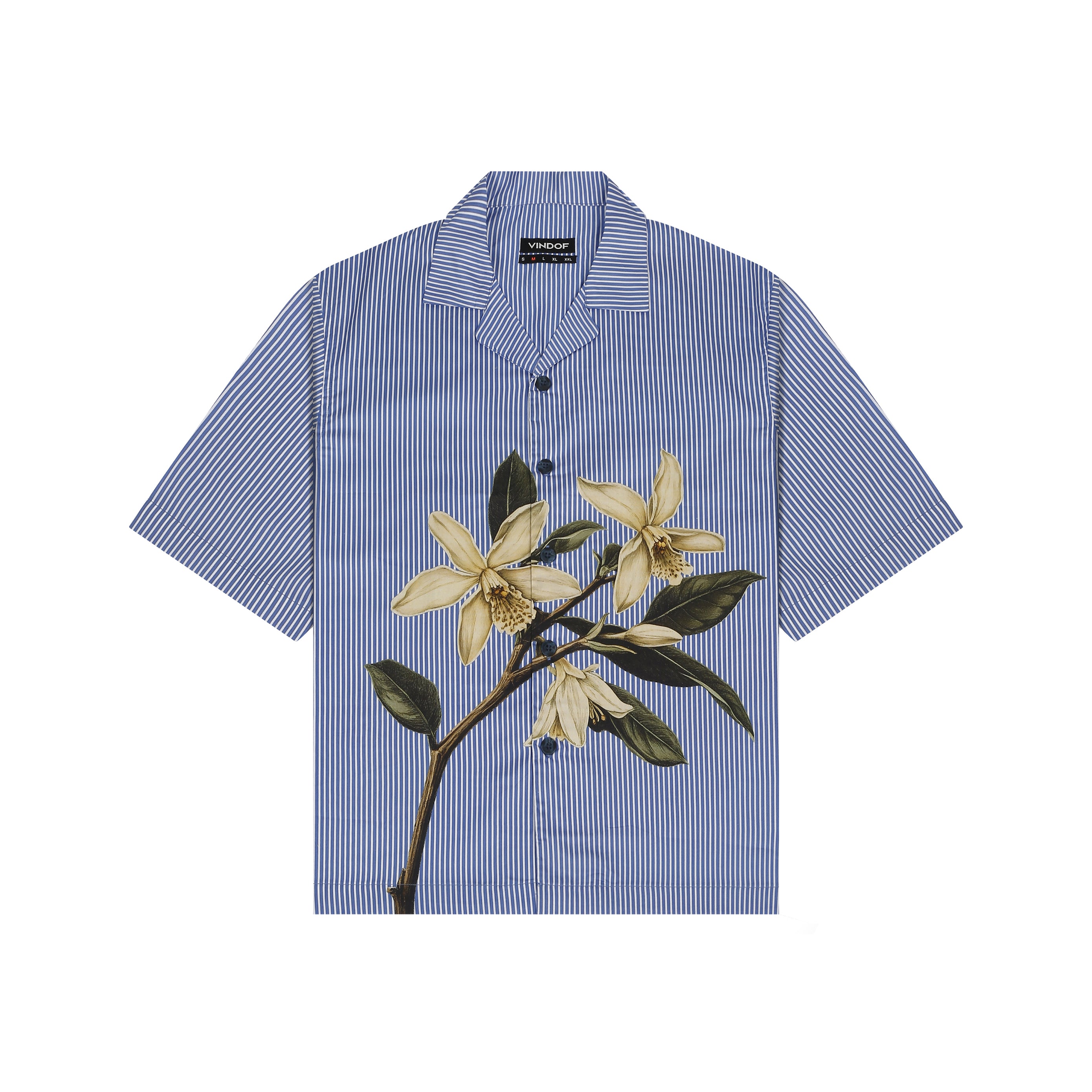 BLUE VANILLA FLORAL SHIRT