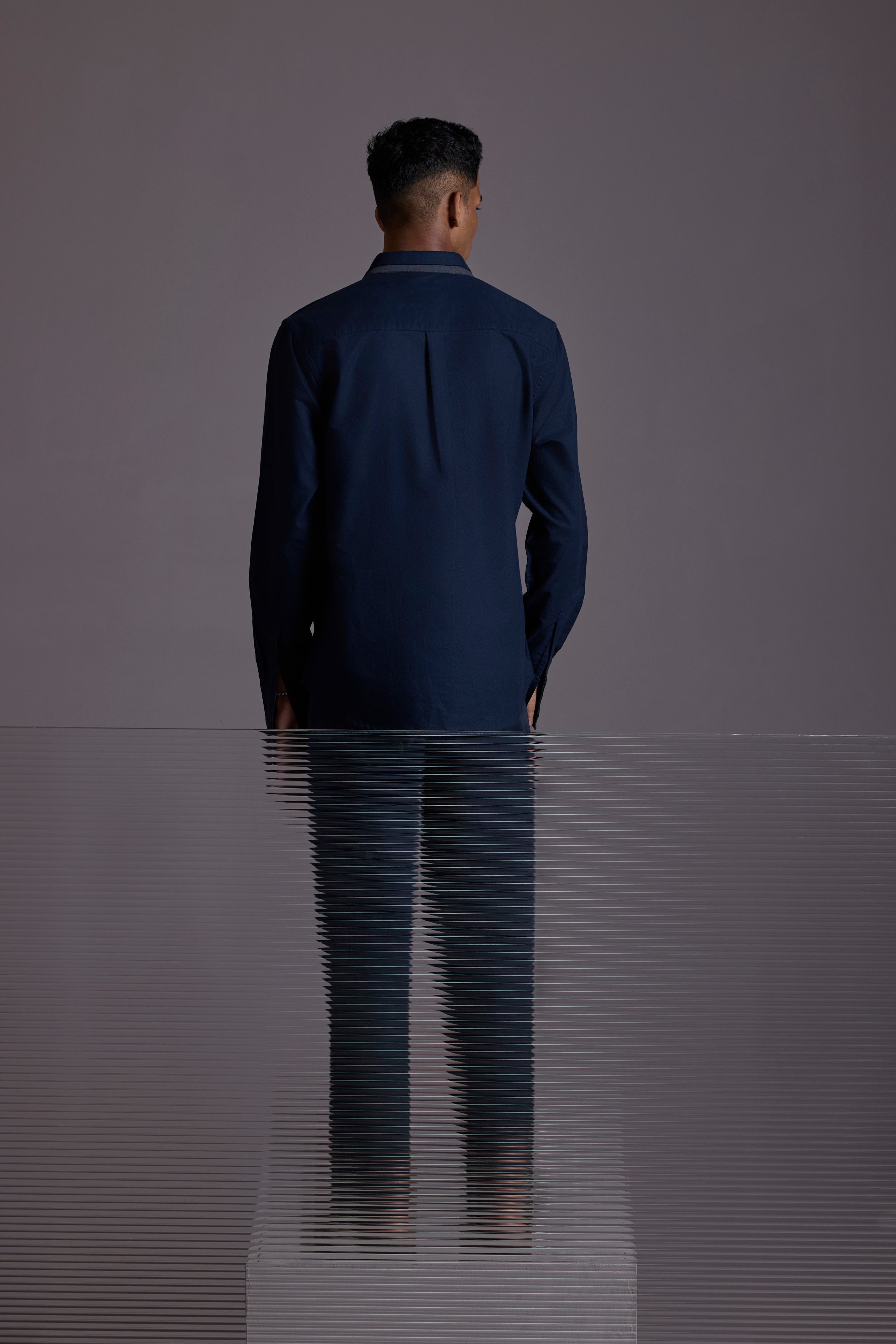 MIDNIGHT CONTRAST OXFORD SHIRT