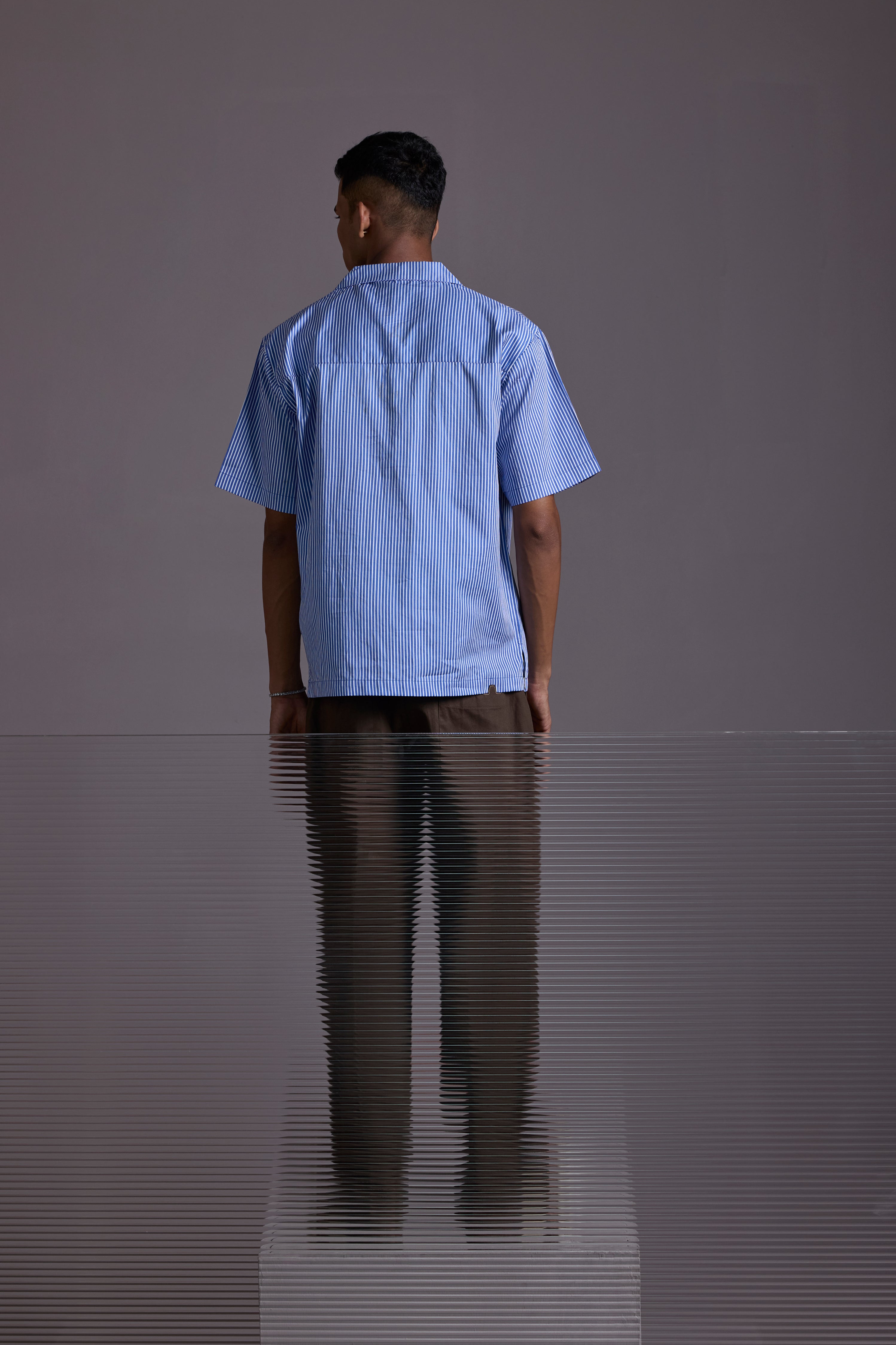 BLUE VANILLA FLORAL SHIRT