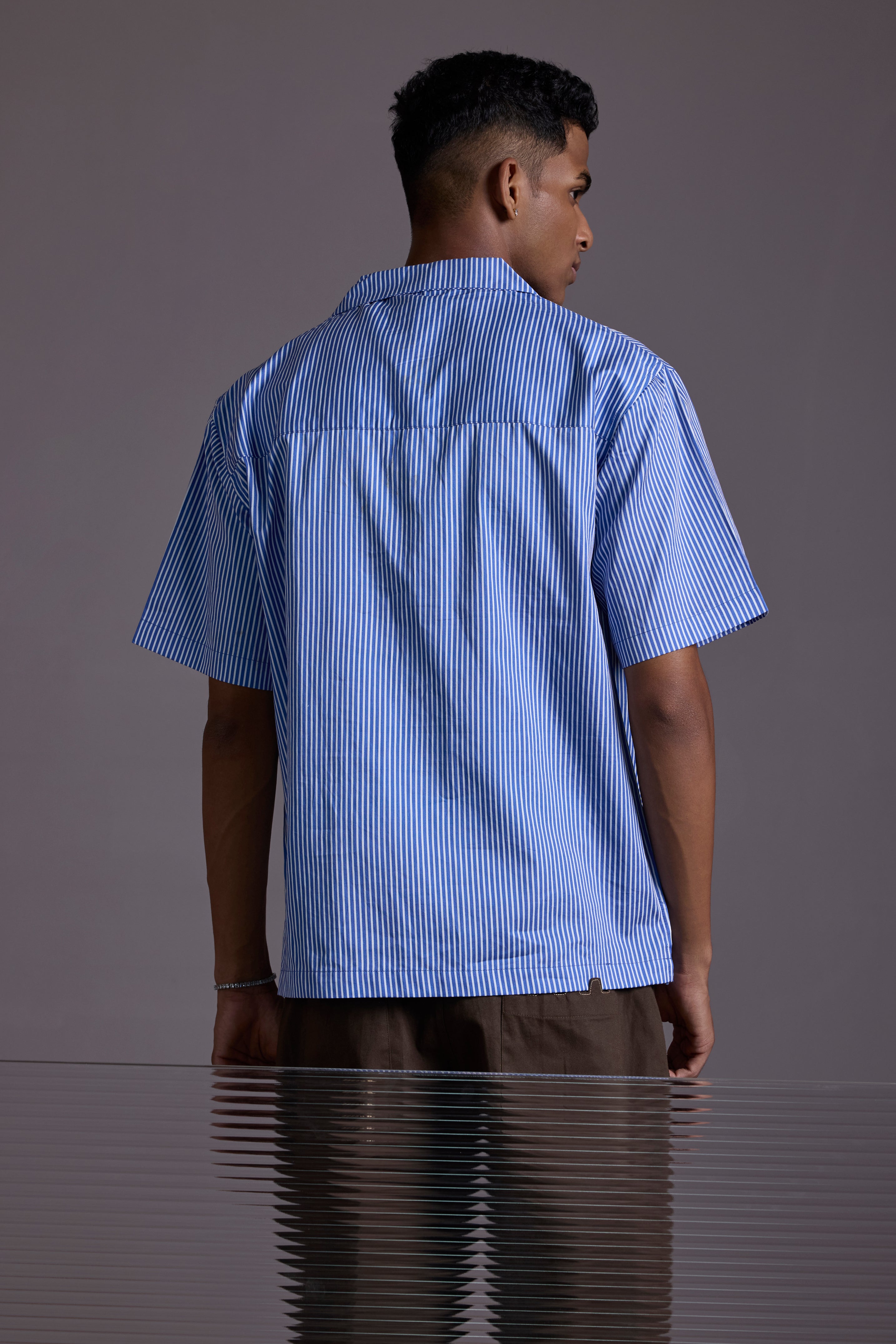 BLUE VANILLA FLORAL SHIRT