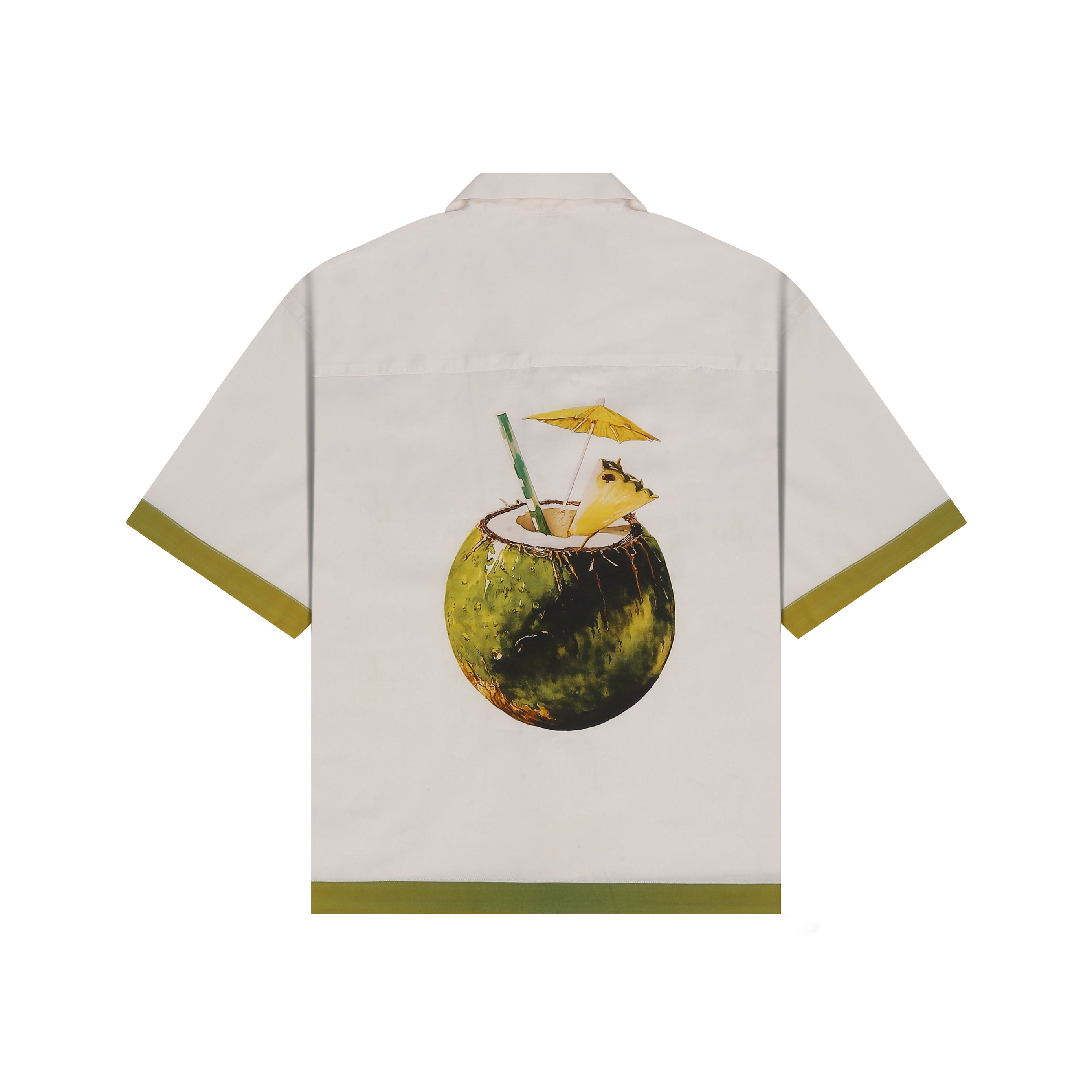 GREEN TROPICS PRINTED SHIRT