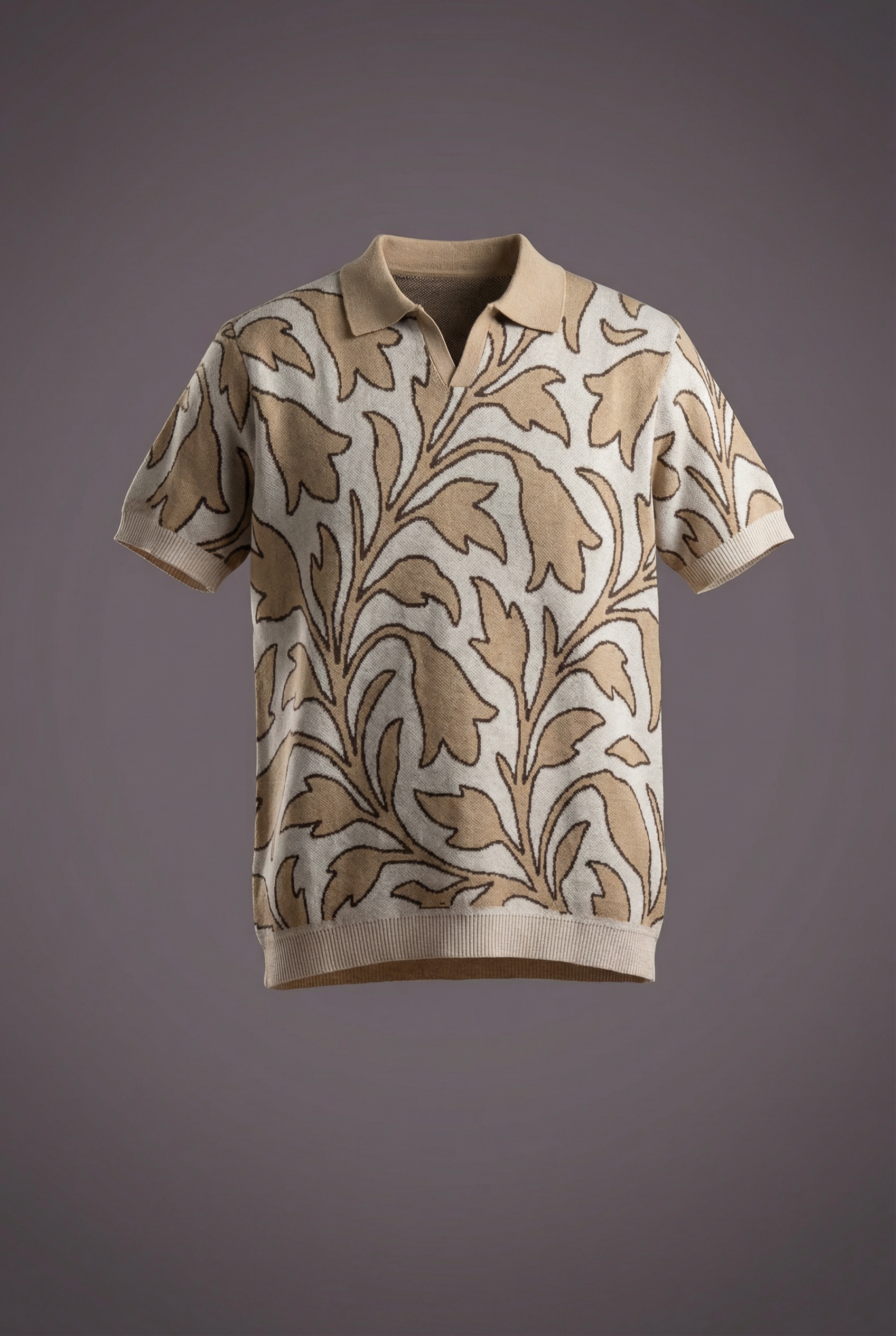 Leaf Knitted Polo