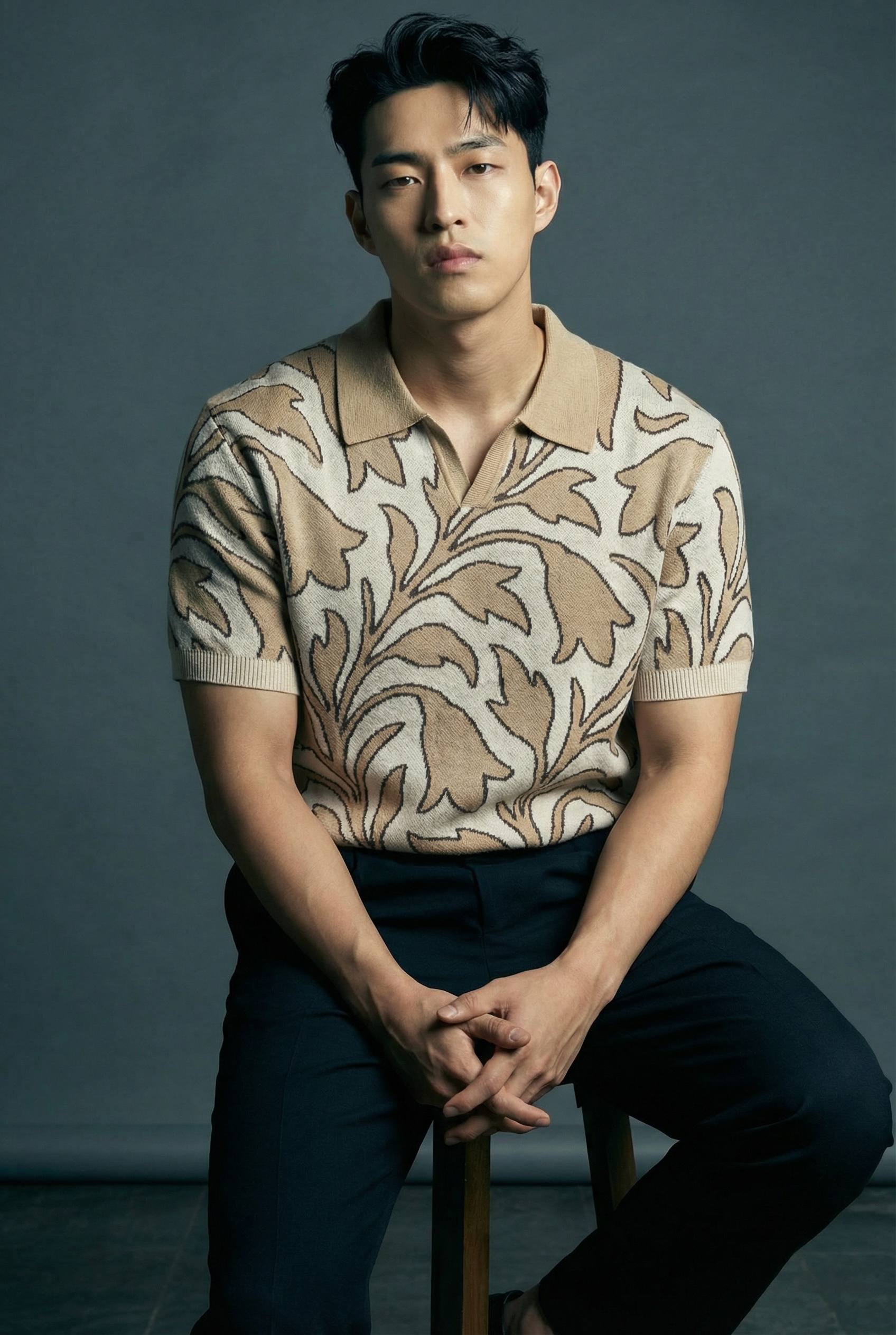 Leaf Knitted Polo