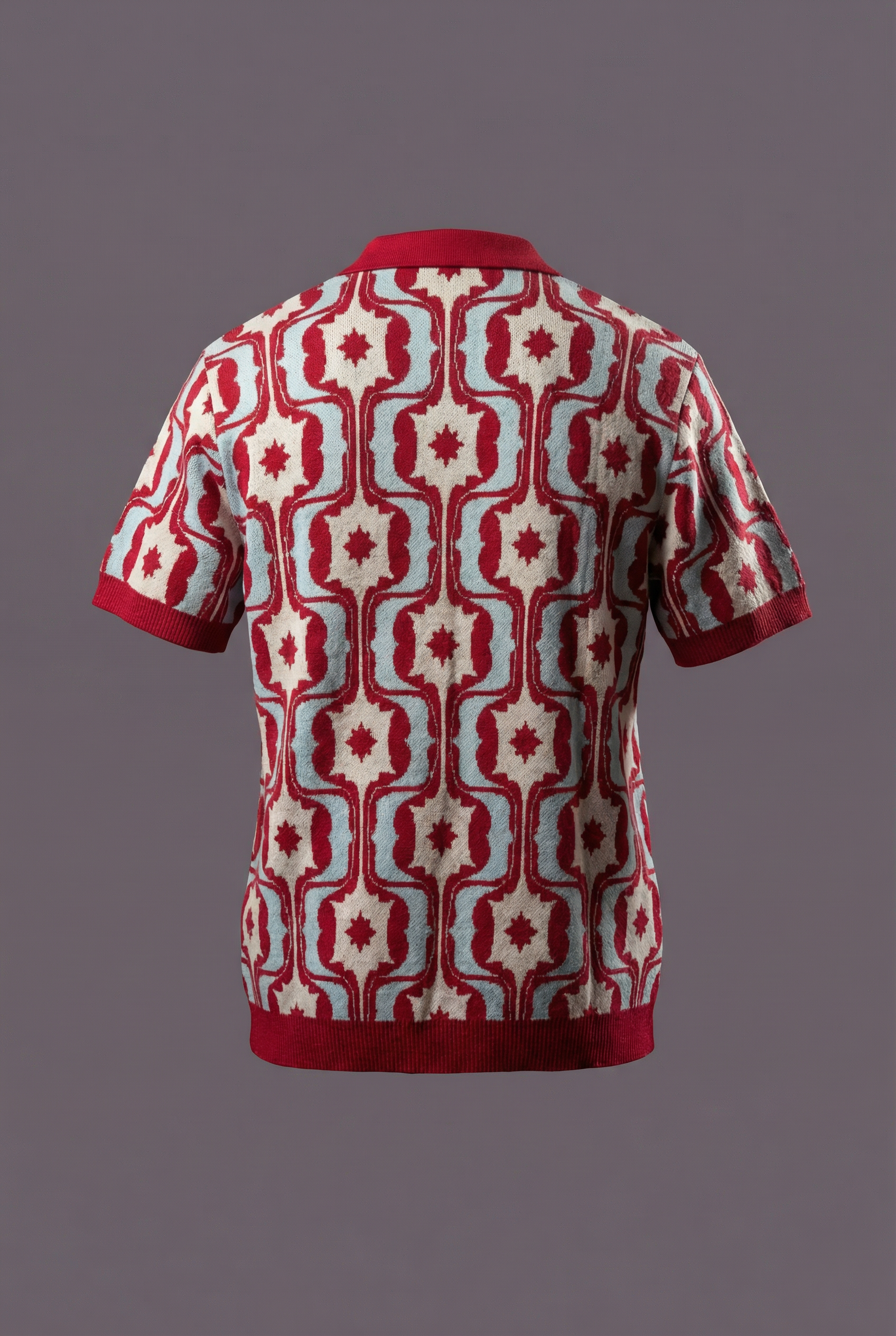 All over Retro Knitted Polo